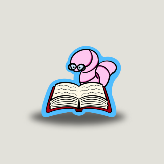Bookworm Sticker