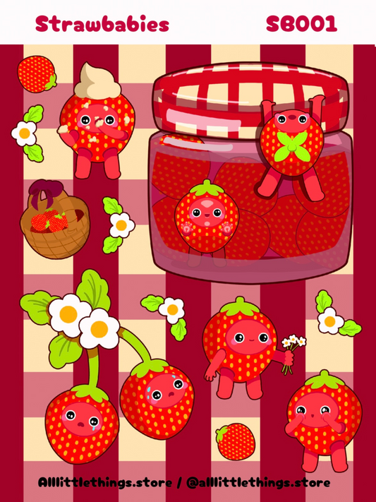 Strawbabies Sticker Sheet